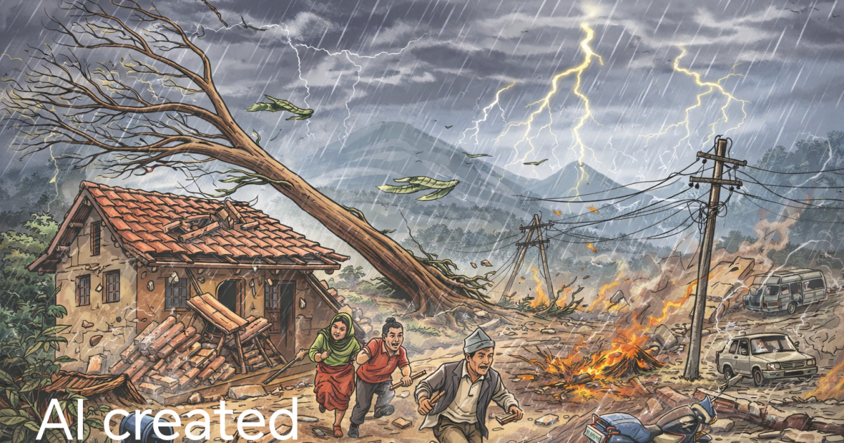 तीव्र हावाहुरी र वर्षा–हिमपातको सम्भावना, सतर्क रहन आग्रह