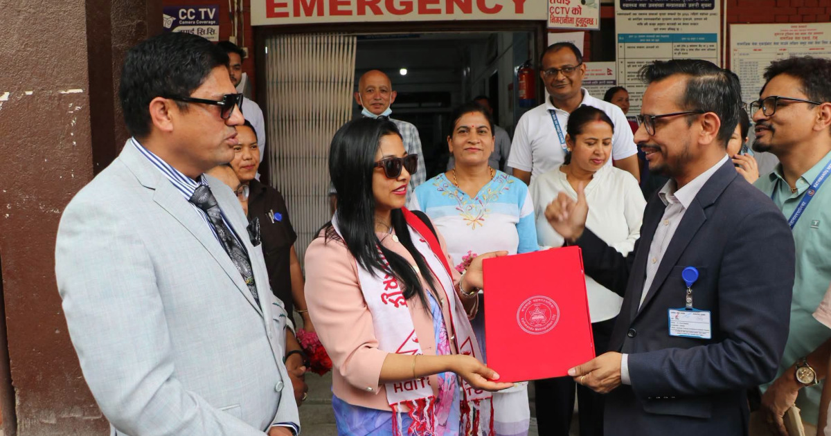 काठमाडौँ महानगरपालिकाबाट शुक्रराज ट्रपिकल अस्पताललाई १८ सय भाइल एन्टी रेविज खोप प्रदान 