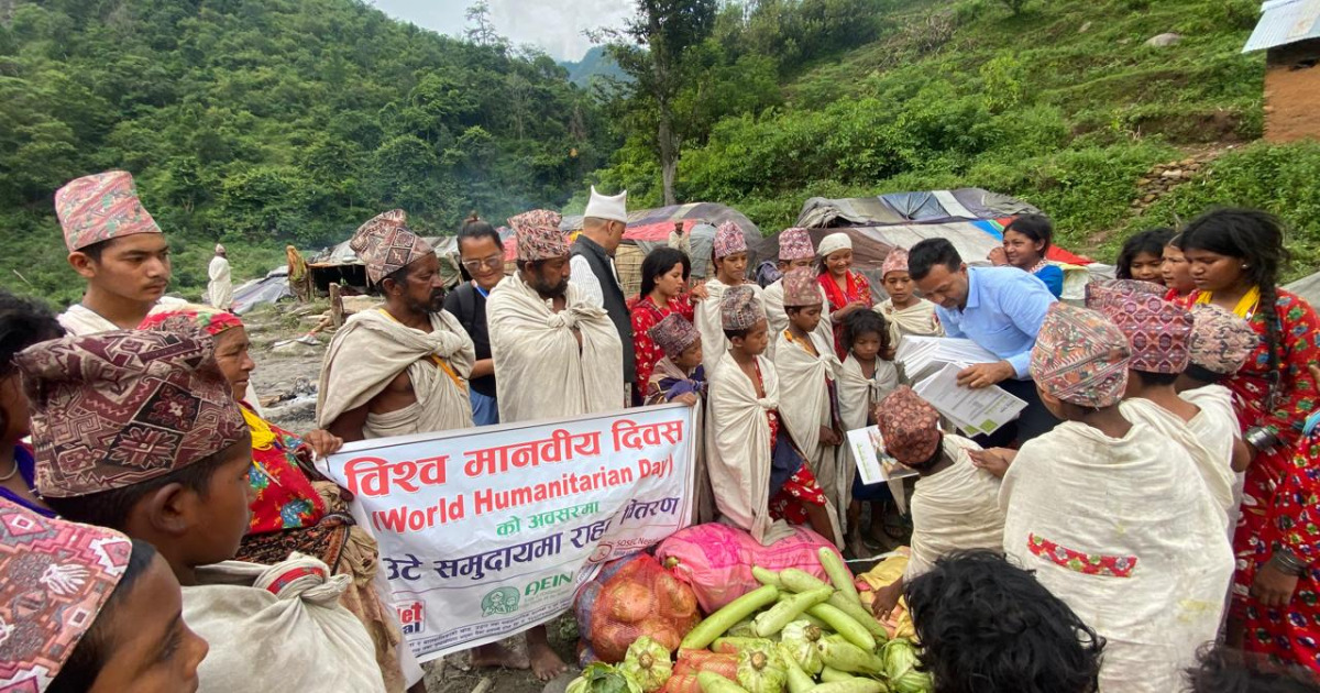 विश्व मानवतावादी दिवसमा राउटे समुदायलाई राहत, मानवतावादी अभियन्ता सम्मानित