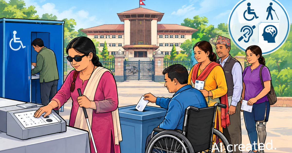 अपाङ्गतामैत्री  मतदान  प्रणाली माग्दै सर्वोच्चमा परेकाे रिट माथि कारण देखाऊ आदेश जारी
